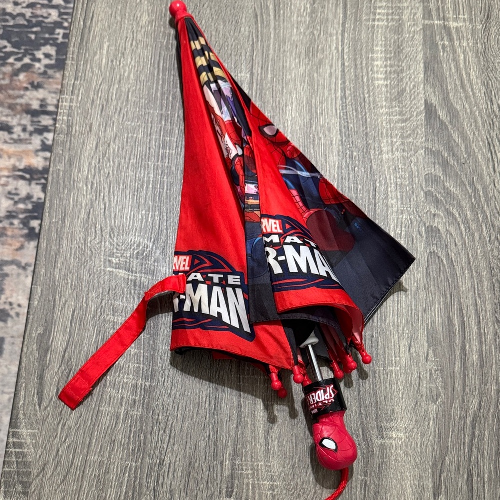 Marvel Spider-Man Red and Black Umbrella